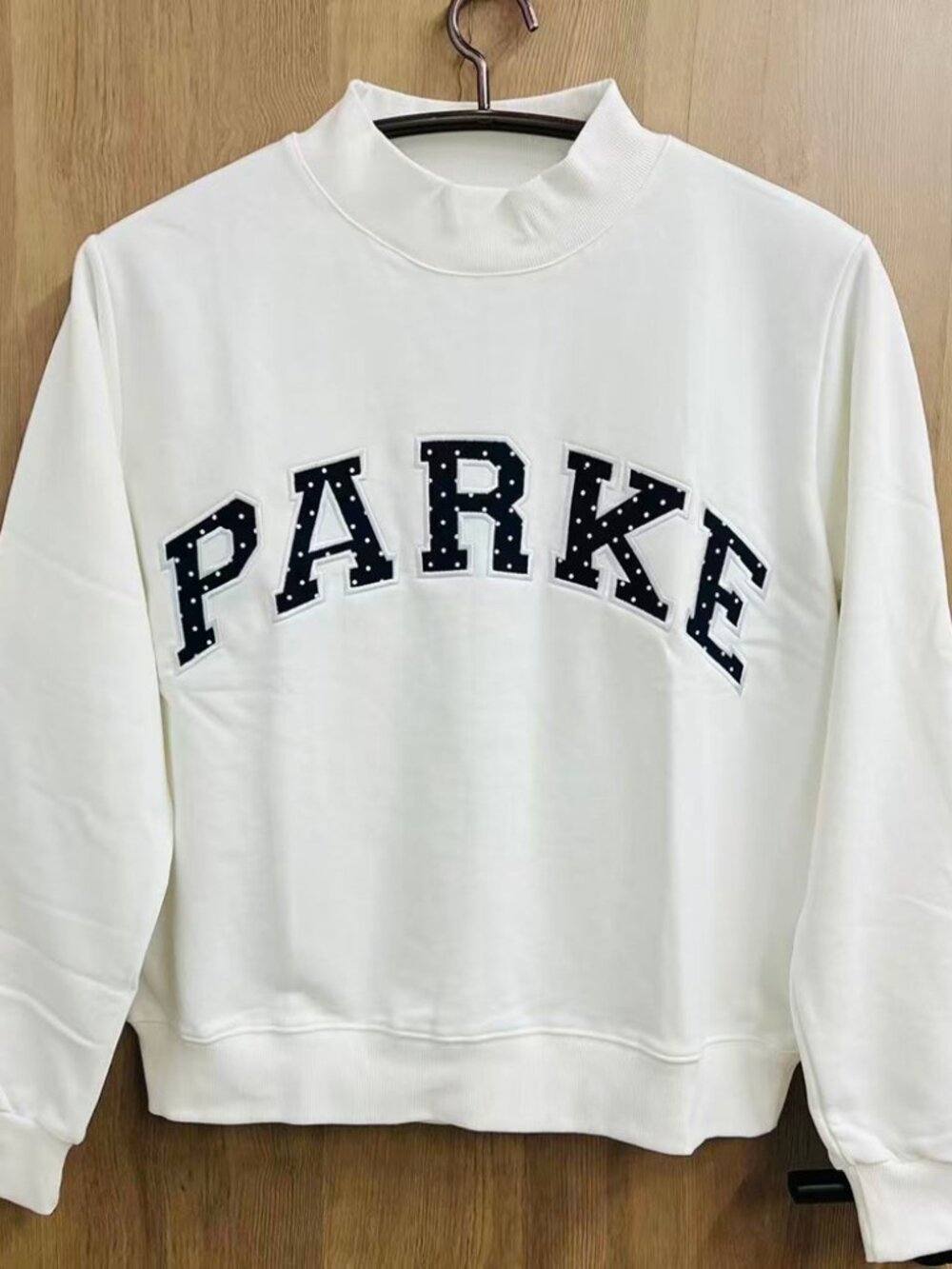 PARKE Varsity Mock Neck Sweatshirt